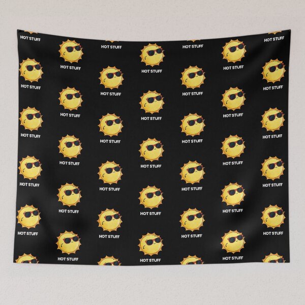Item preview, Hot Stuff Funny Sun Puns (Dark BG) designed and sold by punnybone.