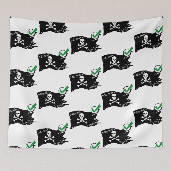 Item preview, Flag nicosia cyprus - Pirate society designed and sold by WhereIsTravis.