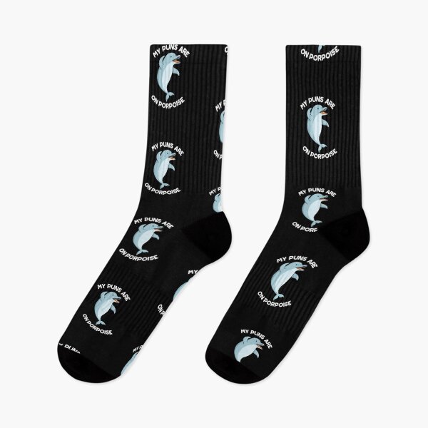 Item preview, My Puns Are On Porpoise Funny Animal Puns (Dark BG) designed and sold by punnybone.