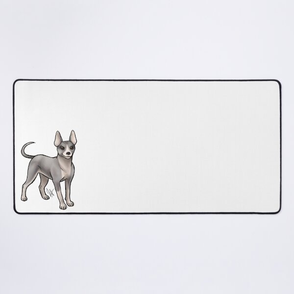 Item preview, American Hairless Terrier - Pink and Gray designed and sold by Jennifer Stolzer.