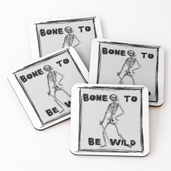 Item preview, Bone To Be Wild - Funny Halloween Puns designed and sold by LMoonDesigns.