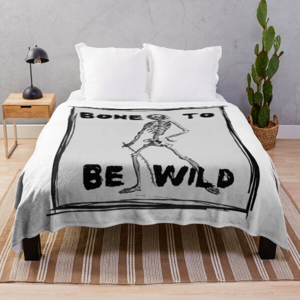 Item preview, Bone To Be Wild - Funny Halloween Puns designed and sold by LMoonDesigns.