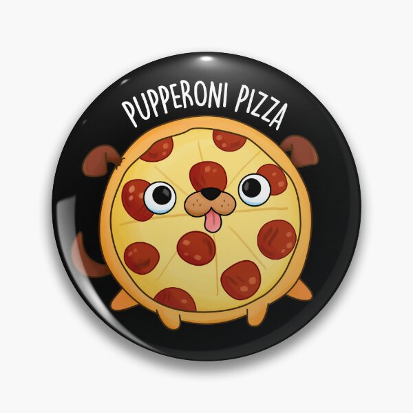 Item preview, Pupperoni Pizza Funny Puppy Pizza Puns (Dark BG) designed and sold by punnybone.