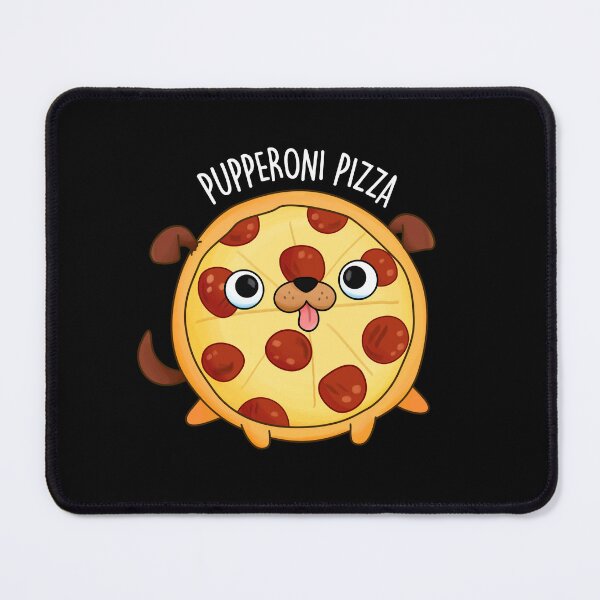 Item preview, Pupperoni Pizza Funny Puppy Pizza Puns (Dark BG) designed and sold by punnybone.