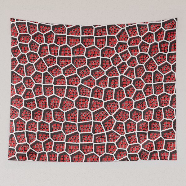 Item preview, Voronoi Diagram - Layered Red designed and sold by Jenny Zhang.