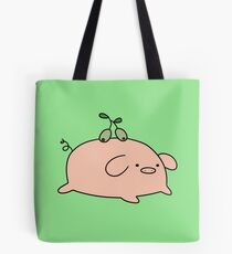 Olive Pig Tote Bag