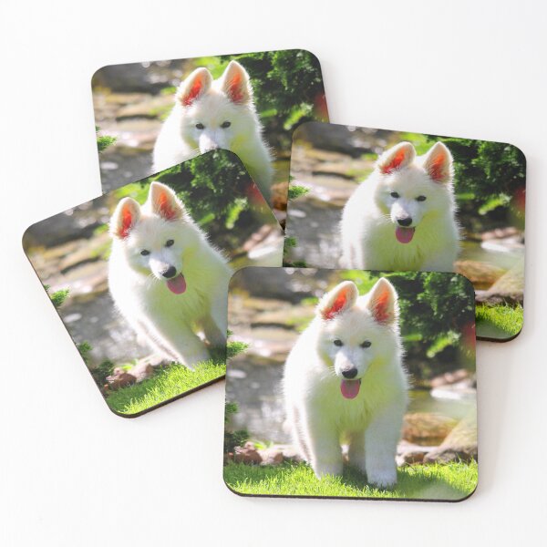 Item preview, ANIMALS #26 - Adorable White Shepherd Puppy designed and sold by DEL-Productions.
