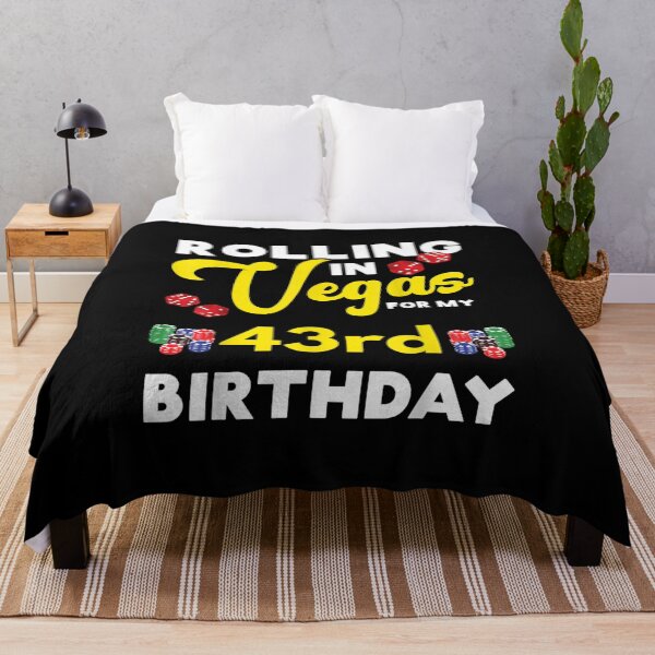 Item preview, Rolling Into Vegas 43rd Birthday Funny Gambler Gambling Trip designed and sold by Milanewman.