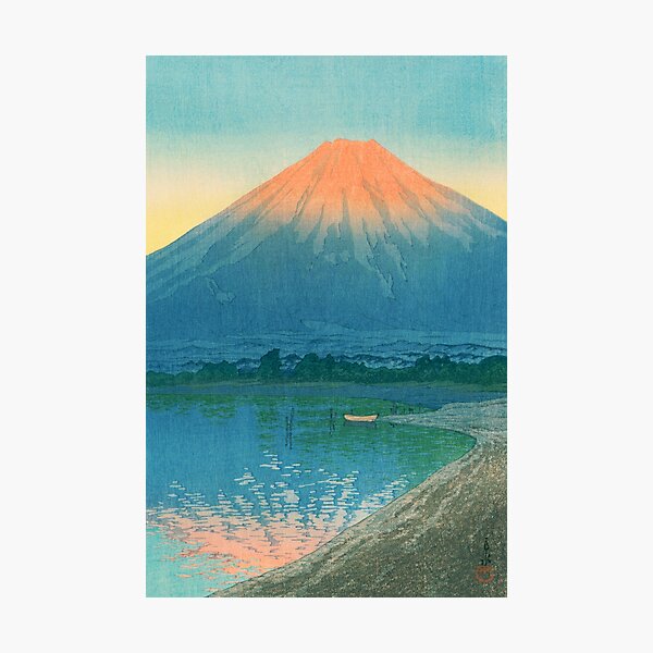 Item preview, Daybreak over Lake Yamanaka by Kawase Hasui designed and sold by Takeda-art.