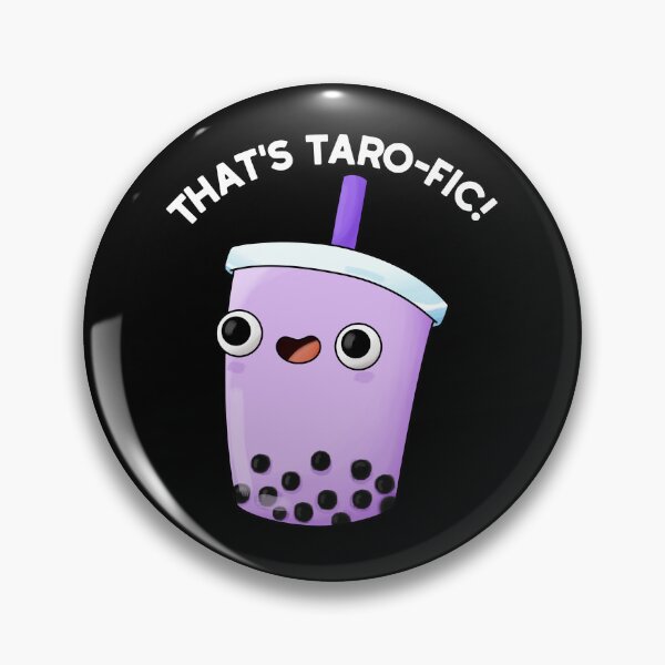 Item preview, That's Taro-fic Funny Boba Tea Puns (Dark BG) designed and sold by punnybone.