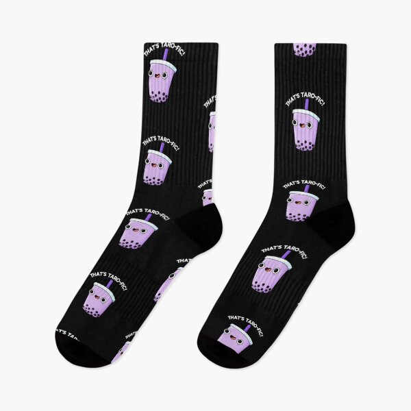 Item preview, That's Taro-fic Funny Boba Tea Puns (Dark BG) designed and sold by punnybone.