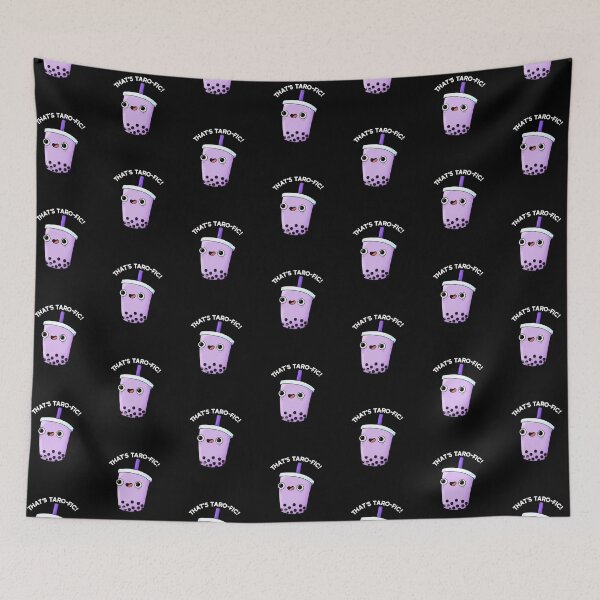 Item preview, That's Taro-fic Funny Boba Tea Puns (Dark BG) designed and sold by punnybone.