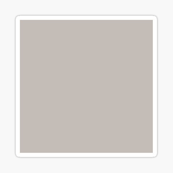 Solid block colour / color in taupe Sticker
