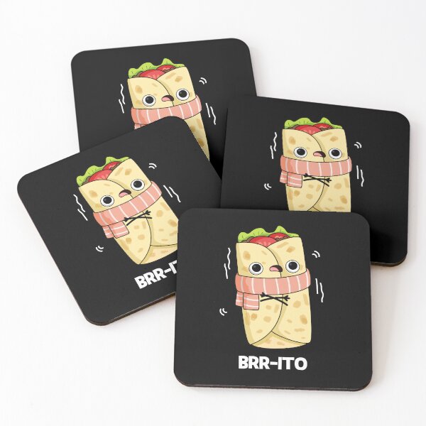 Item preview, Brrrto Funny Freezing Cold Burrito Puns (Dark BG) designed and sold by punnybone.