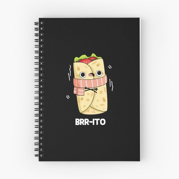Item preview, Brrrto Funny Freezing Cold Burrito Puns (Dark BG) designed and sold by punnybone.