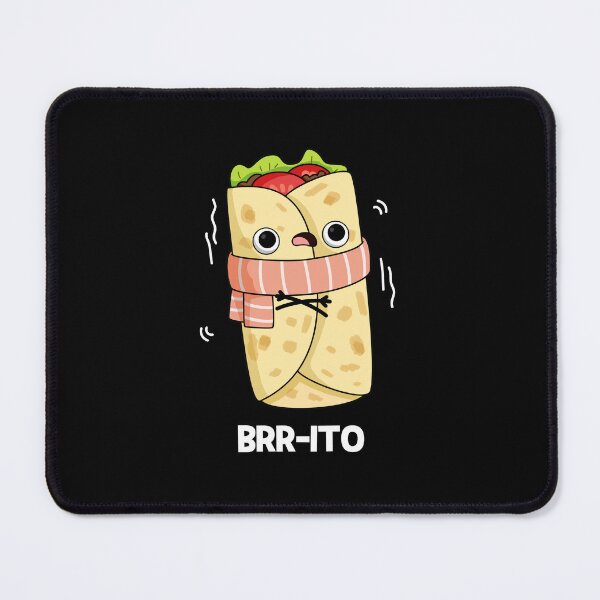 Item preview, Brrrto Funny Freezing Cold Burrito Puns (Dark BG) designed and sold by punnybone.