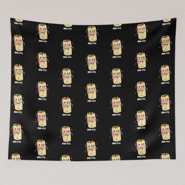Item preview, Brrrto Funny Freezing Cold Burrito Puns (Dark BG) designed and sold by punnybone.