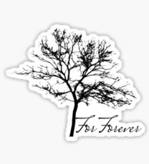For Forever Tree Design Sticker
