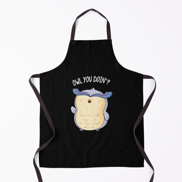 Item preview, Owl You Doin Funny Animal Puns Dark BG) designed and sold by punnybone.