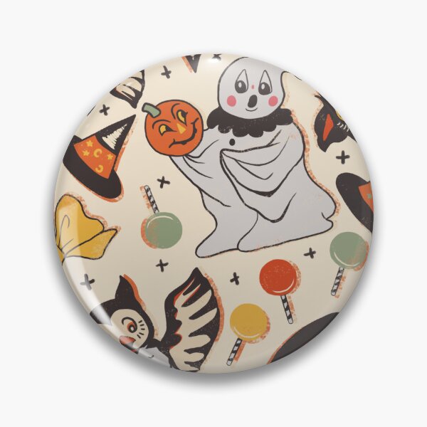 Item preview, Vintage Halloween Spooks on Tan designed and sold by Cass Noel Studio.
