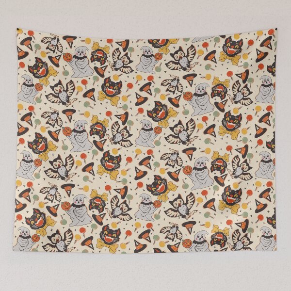 Item preview, Vintage Halloween Spooks on Tan designed and sold by Cass Noel Studio.