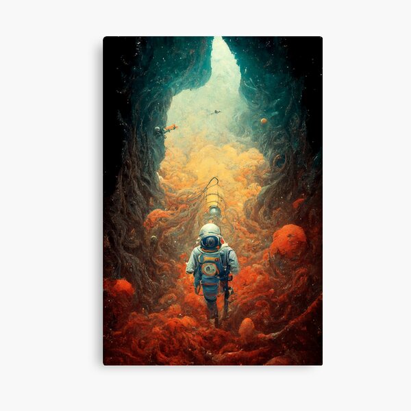 Aperçu de l'œuvre Astronaute bloqué dans l'espace lointain créée et vendue par Oddly-Ai-Art.