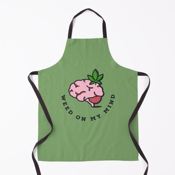 Item preview, Weed On My Mind Funny Brain and Pot Leaf Design - For Stoners/Smokers 420/Weed/Marijuana/Cannabis/Pot Lovers designed and sold by SteamParliament.