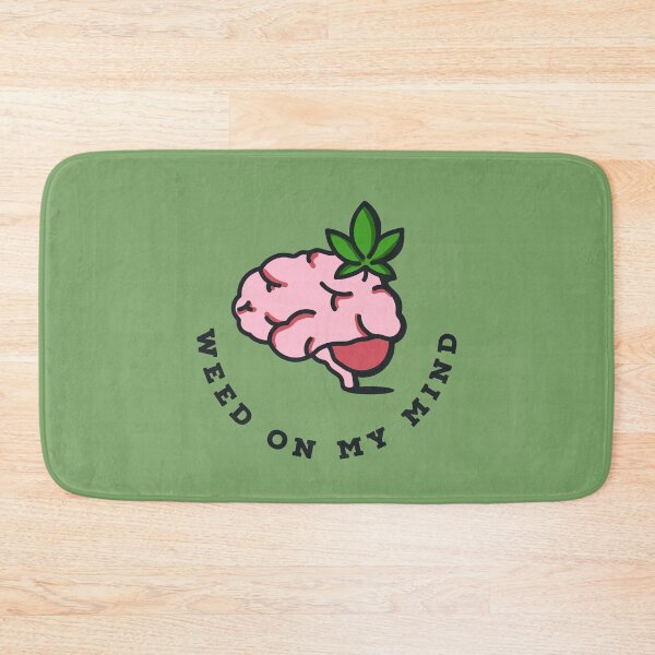 Item preview, Weed On My Mind Funny Brain and Pot Leaf Design - For Stoners/Smokers 420/Weed/Marijuana/Cannabis/Pot Lovers designed and sold by SteamParliament.