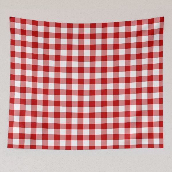 Item preview, Classic Red and White Gingham Checked Pattern designed and sold by Designedwithtlc.