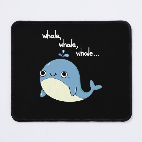 Item preview, Whale, whale, whale Funny Animal Puns (Dark BG) designed and sold by punnybone.