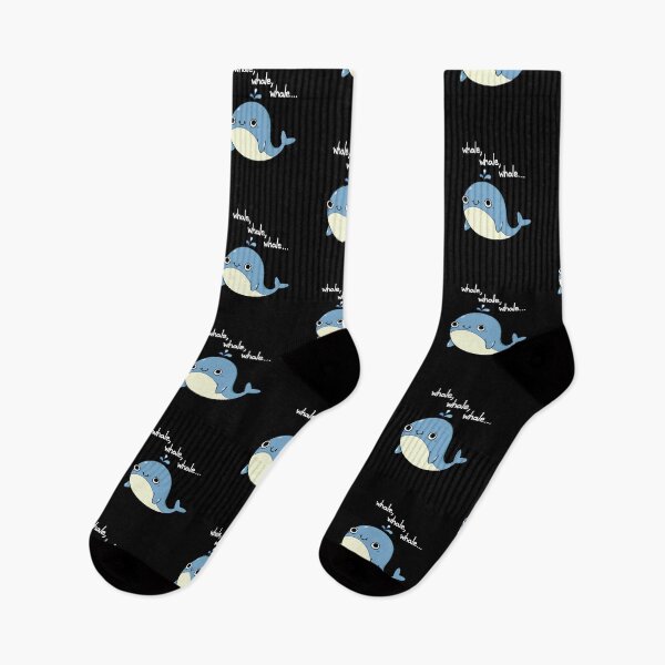 Item preview, Whale, whale, whale Funny Animal Puns (Dark BG) designed and sold by punnybone.