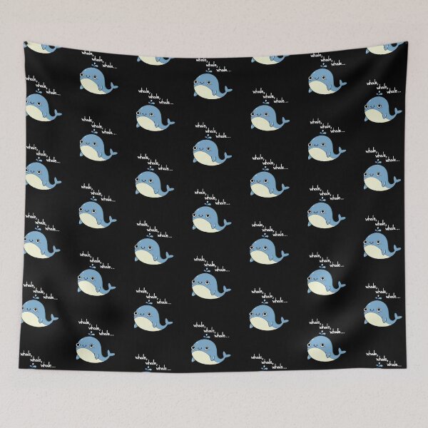 Item preview, Whale, whale, whale Funny Animal Puns (Dark BG) designed and sold by punnybone.