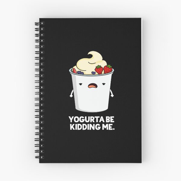 Item preview, Yogurta Be Kidding Me Funny Yogurt Puns (Dark BG) designed and sold by punnybone.