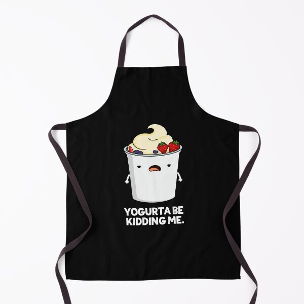 Item preview, Yogurta Be Kidding Me Funny Yogurt Puns (Dark BG) designed and sold by punnybone.