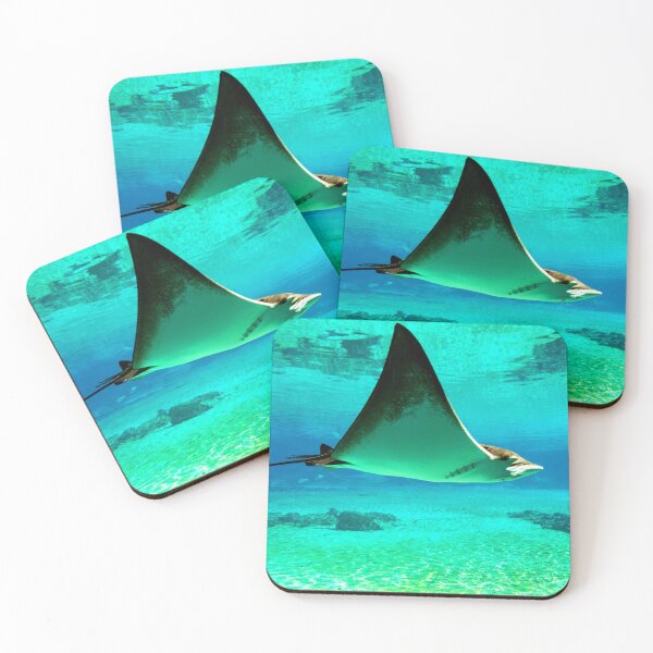 Item preview, ANIMALS #32 - Graceful Manta Ray in Turquoise Waters designed and sold by DEL-Productions.