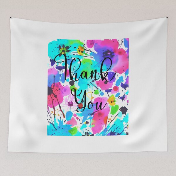 Item preview, Thank you with flowers designed and sold by LastLittleBird.