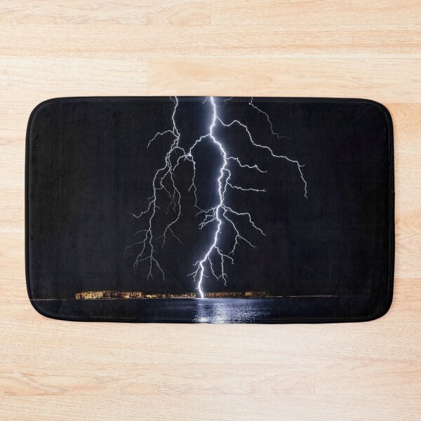 Item preview, WATERSCAPES #16 - Massive Lightning Strike on Ocean at Night designed and sold by DEL-Productions.