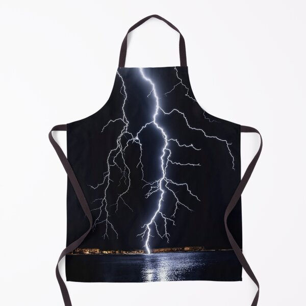 Item preview, WATERSCAPES #16 - Massive Lightning Strike on Ocean at Night designed and sold by DEL-Productions.