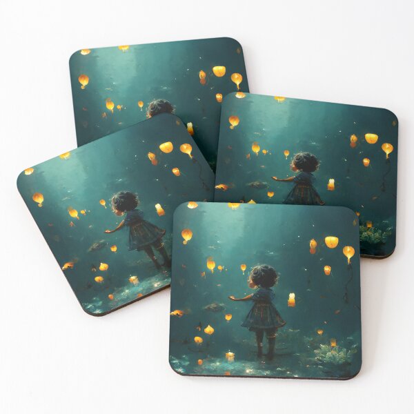 Item preview, Little Girl Under Water cute art  designed and sold by Arulsha.