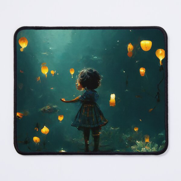 Item preview, Little Girl Under Water cute art designed and sold by Arulsha.