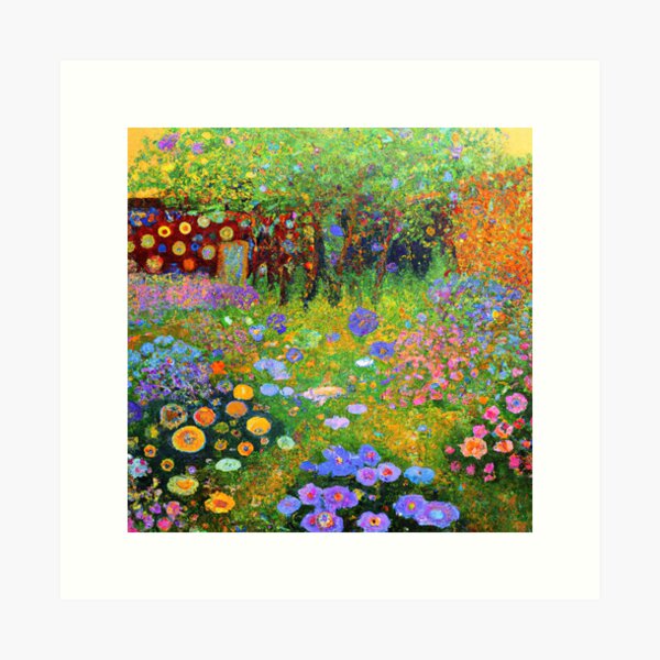 Item preview, Jardin de fleurs Gustav Klimt designed and sold by maniacfitness.