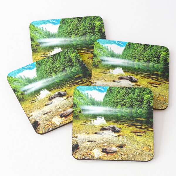 Item preview, WATERSCAPES #18 - Crystal Clear River with Mist designed and sold by DEL-Productions.