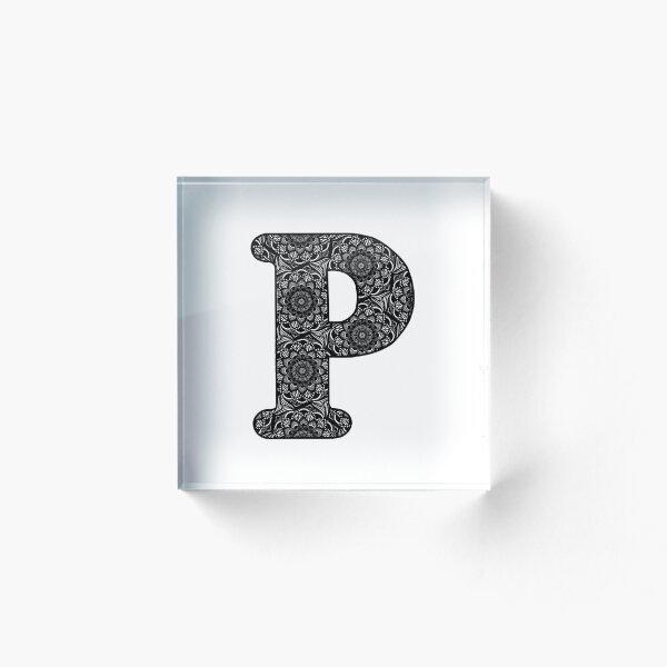 Item preview, P - Zentangle Alphabet  designed and sold by Carina Kay.