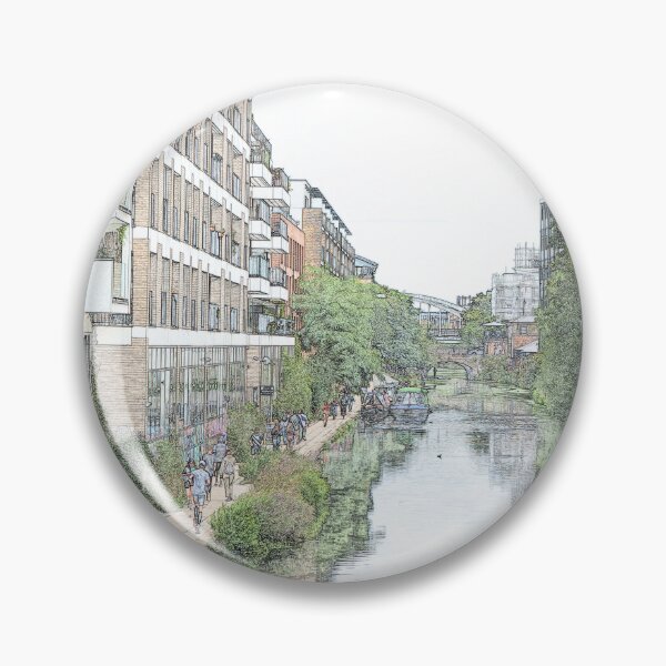Item preview, Regent's Canal towpath by Kingsland Basin, London, UK designed and sold by santoshputhran.