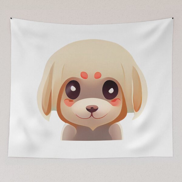 Item preview, Puppy emoji emoticon  - Created by Artificial Intelligence designed and sold by Created-by-AI.