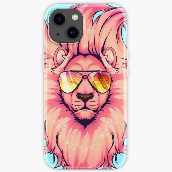 Rapper Lion with Epic Mane in Hip Hop Outfit iPhone Case & Protection  Smart Phone Essential Accessory  Novelty Design Graphic