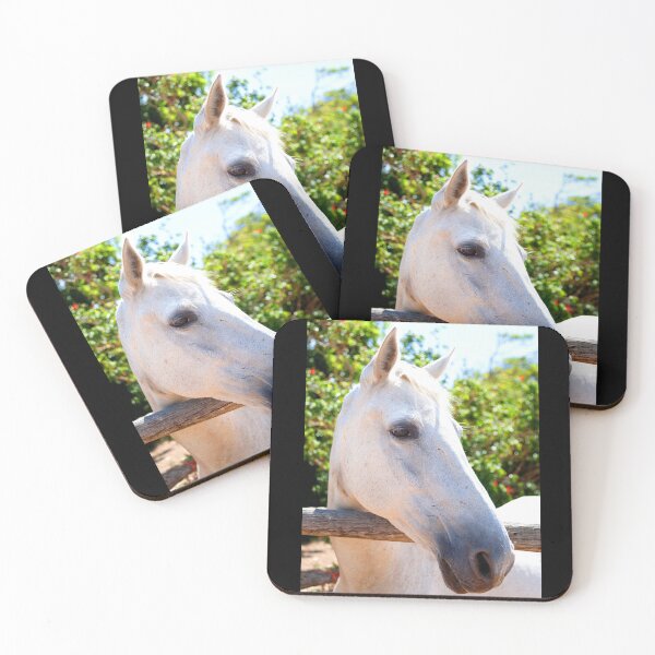Item preview, ANIMALS #38 - White Horse with a Come-Hither Look designed and sold by DEL-Productions.