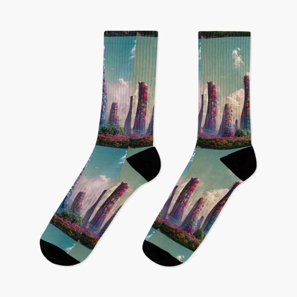 Item preview, Redreaming Whimsy Flower Garden Towers designed and sold by REDREAMER.