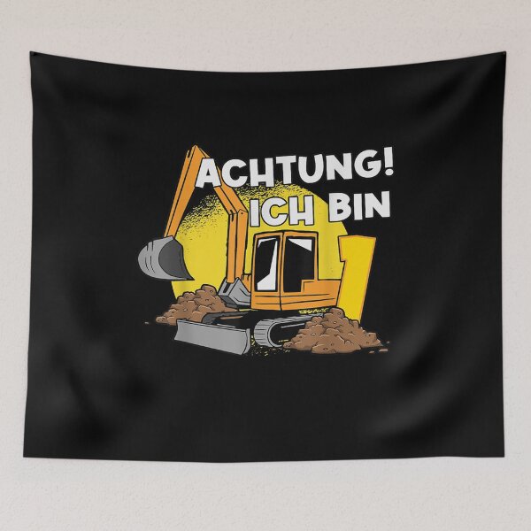 Item preview, Achtung Ich Bin 1 Construction Vehicle Costume Birthday Boys designed and sold by Milanewman.