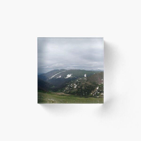Mountain Panoramic Acrylic Block